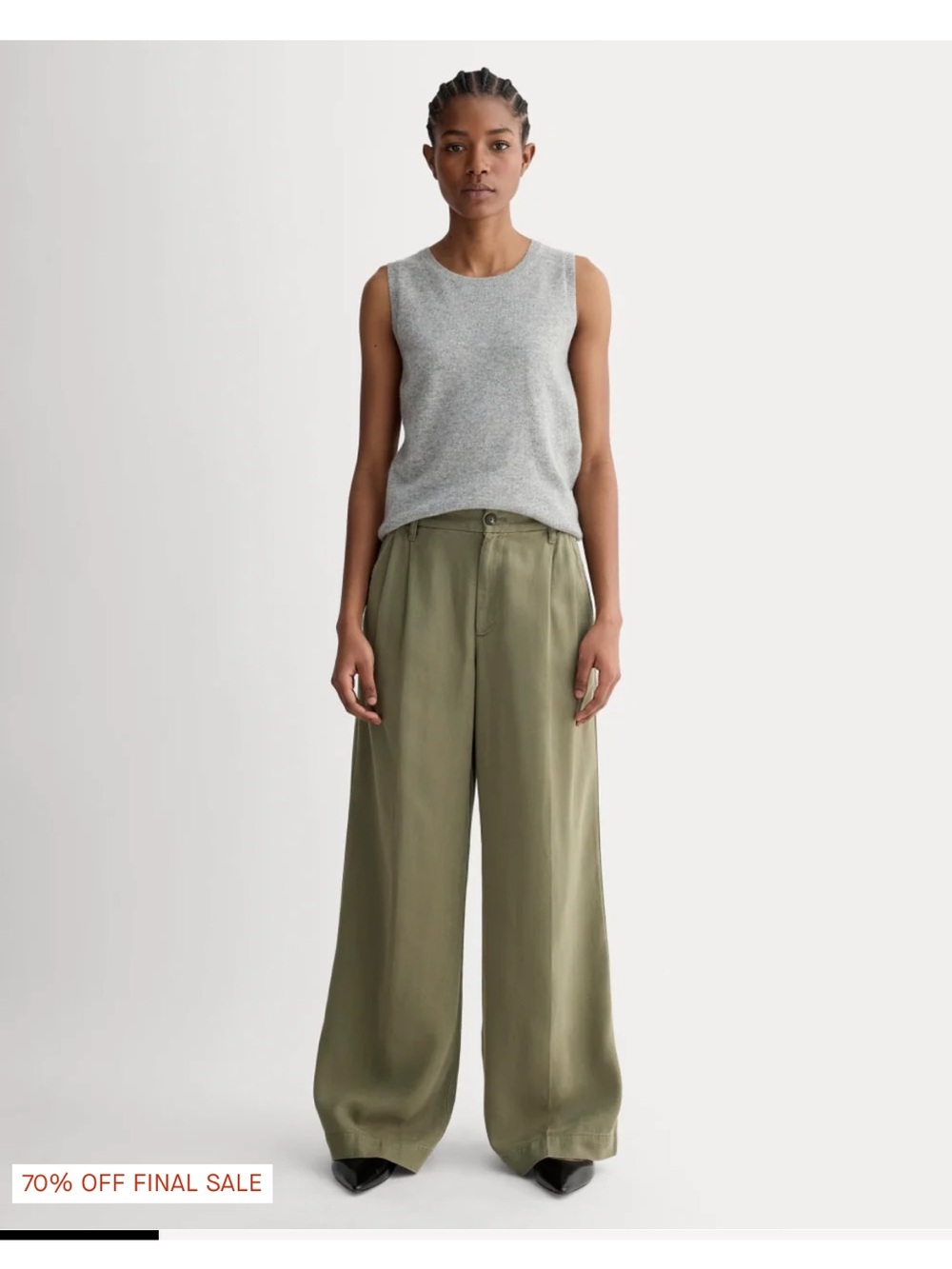 Everlane Tencel Trousers in Kalamata